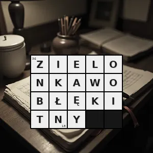 Hasło krzyżówkowe taki który jest koloru błękitnego z zielonkawym odcieniem - zielonkawobłękitny – rozwiązanie, synonimy, podpowiedzi i definicje krzyżówkowe