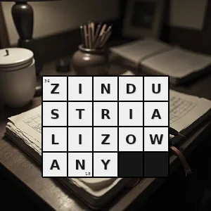 Hasło krzyżówkowe uprzemysłowiony - zindustrializowany – rozwiązanie, synonimy, podpowiedzi i definicje krzyżówkowe