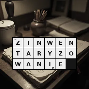 Rozwiązanie krzyżówki: spisanie w ewidencji - zinwentaryzowanie | hasła, synonimy i podpowiedzi Hasło krzyżówkowe spisanie w ewidencji - zinwentaryzowanie – rozwiązanie, synonimy, podpowiedzi i definicje krzyżówkowe