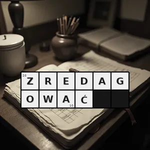 Hasło krzyżówkowe opracować zagadnienie - zredagować – rozwiązanie, synonimy, podpowiedzi i definicje krzyżówkowe