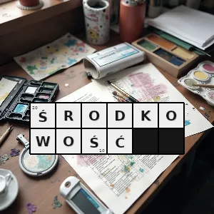 Hasło krzyżówkowe cecha czegoś co znajduje się na lub w środku czyli mniej więcej w równej odległości od skrajów - środkowość – rozwiązanie, synonimy, podpowiedzi i definicje krzyżówkowe