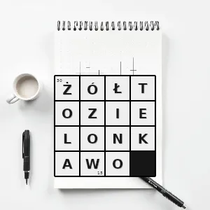 Hasło krzyżówkowe w kolorze zielonkawym o żółtym odcieniu - żółtozielonkawo – rozwiązanie, synonimy, podpowiedzi i definicje krzyżówkowe