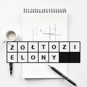 Hasło krzyżówkowe zielony o odcieniu żółtym - żółtozielony – rozwiązanie, synonimy, podpowiedzi i definicje krzyżówkowe